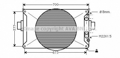 AVA QUALITY COOLING iv2035 -  Радиатор, охлаждение двигателя